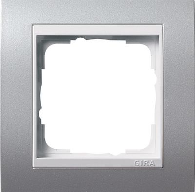 Gira Event Aluminium / Zuiverwit glanzend 1-voudig