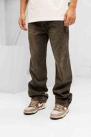 Project x Paris Button Jeans Heren Donkerblauw/Beige - Maat S - Kleur: BeigeDonkerblauw | Soccerfanshop