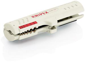 Knipex 16 65 125 SB 1665125 Kabelstripper Geschikt voor: CAT5 kabel 4.5 tot 10 mm 0.2 tot 4.0 mm²