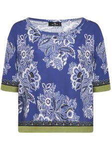 ETRO blouse à bords contrastants - Bleu