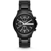 Horlogeband Armani Exchange AX2141 Staal Zwart 20mm