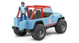 bruder Jeep cross country racer met bestuurder modelvoertuig 02541