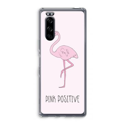 Pink positive: Sony Xperia 5 Transparant Hoesje