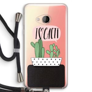 I love cacti: HTC U Play Transparant Hoesje met koord