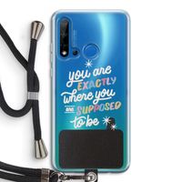 Right Place: Huawei P20 Lite (2019) Transparant Hoesje met koord
