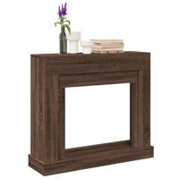 Haardombouw 100x30x87,5 cm bewerkt hout bruin eikenkleurig Haardombouw 100x30x87,5 cm bewerkt hout bruin eikenkleurig