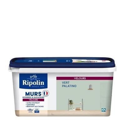 RIPOLIN Fluweelkleurige verf voor muren, radiatorhoutwerk - Palatino Green