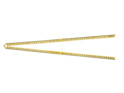Sola Tim. duimstok kunststof1mtr/4-ledig geel, geel, EG-Klasse 3 HK1/4G12 (G59-1-4-12) - 53035101 - 53035101