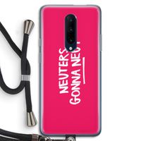 Neuters (roze): OnePlus 7 Pro Transparant Hoesje met koord