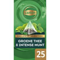 Thee lipton exclusive groene thee munt 25x2gr