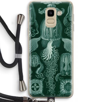 Haeckel Cubomedusae: Samsung Galaxy J6 (2018) Transparant Hoesje met koord