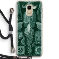 Haeckel Cubomedusae: Samsung Galaxy J6 (2018) Transparant Hoesje met koord