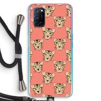 Tijger: Oppo A92 Transparant Hoesje met koord