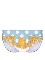 Versace slip de bain Seashell Baroque - Bleu - thumbnail