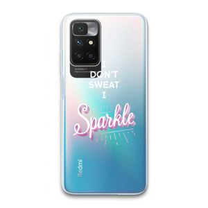 Sparkle quote: Xiaomi Redmi 10 Transparant Hoesje