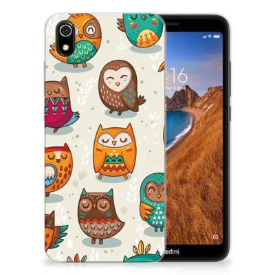 Xiaomi Redmi 7A | TPU Hoesje | Vrolijke Uilen