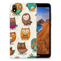 Xiaomi Redmi 7A | TPU Hoesje | Vrolijke Uilen