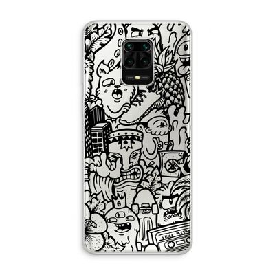 Vexx Black Mixtape: Xiaomi Redmi Note 10 Lite Transparant Hoesje