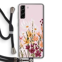 Painted wildflowers: Samsung Galaxy S21 Plus Transparant Hoesje met koord