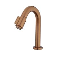 Fonteinkraan Wiesbaden Victoria | Opbouw | Koudwater kraan | Standaard model | 1-knop | Rond | Geborsteld brons koper PVD