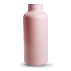 Bloemenvaas Gigi - mat roze - eco glas - D14,5 x H35 cm - melkbus vaas