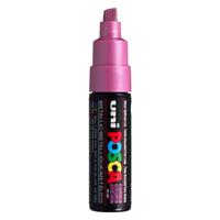 Uni Posca verfmarker 8k metallic roze - beitelpunt 8mm
