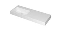 Wastafel INK Momento 1200x450x90 mm Glans wit 3421046
