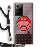 Yolo Denise: Samsung Galaxy Note 20 Ultra / Note 20 Ultra 5G Transparant Hoesje met koord