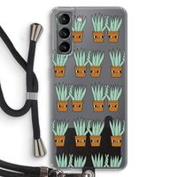 Sansevieria: Samsung Galaxy S21 Transparant Hoesje met koord