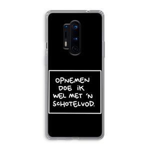 Schotelvod: OnePlus 8 Pro Transparant Hoesje