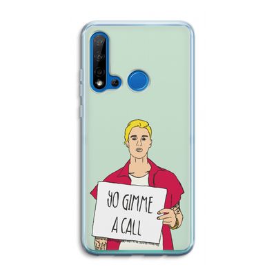 Gimme a call: Huawei P20 Lite (2019) Transparant Hoesje