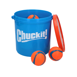 Chuckit Bucket met Ultra Ball - Medium - 8 stuks