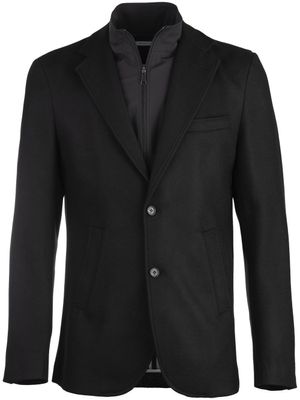 Norwegian Wool blazer superposé en cachemire - Noir