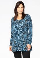 Yoek Tunic flare | Blauw | Maat 38/40