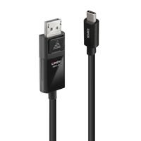 LINDY USB-C-displaykabel USB-C stekker, DisplayPort-stekker 2.00 m Zwart 43342