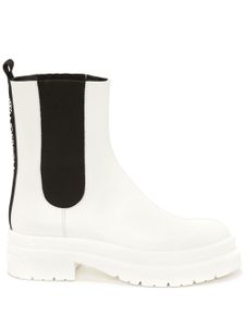 JW Anderson bottines chelsea à logo imprimé - Blanc