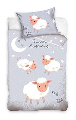Schapen BABY Dekbedovertrek - 90 x 120 cm - Katoen