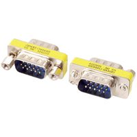 Valueline GCHD-MM15P tussenstuk voor kabels VGA 15-pin D-Sub (M) Zilver - thumbnail