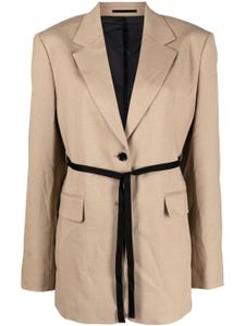 Filippa K blazer Alison à taille nouée - Tons neutres