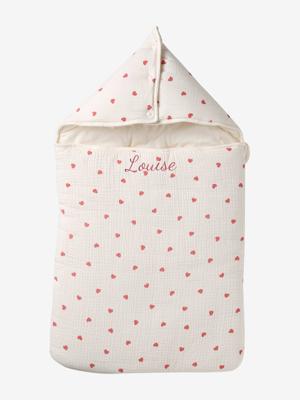 Engelennest KLEINE DINO van hydrofiel doek vanille Engelennest KLEINE DINO van hydrofiel doek vanille