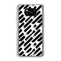 Zwarte vegen: Xiaomi Poco X3 NFC Transparant Hoesje