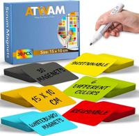 30 Scrum magneten 15x10cm voor whiteboard