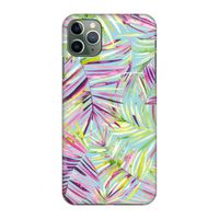 Tropical Palms Blue: Volledig geprint iPhone 11 Pro Max Hoesje
