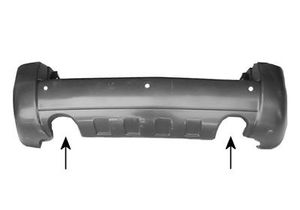 ACHTERBUMPER Primer 2 Uitlaten 8267545