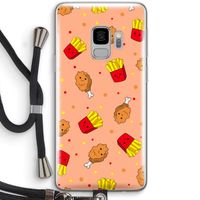 Chicken 'n Fries: Samsung Galaxy S9 Transparant Hoesje met koord
