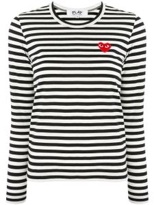 Comme Des Garçons Play t-shirt à patch logo - Noir