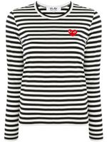 Comme Des Garçons Play t-shirt à patch logo - Noir