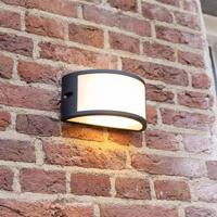 Norton - LED Wandlamp - IP54 Waterdicht - E27 Fitting - Modern - Dimbaar - Voor binnen en buiten - Up & Down Light - Zwart