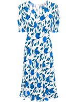 DVF Diane von Furstenberg robe mi-longue Jemma - Blanc