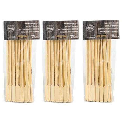 Sat?prikkers - 90x - bamboe - 20 cm - BBQ spiezen - vleespennen